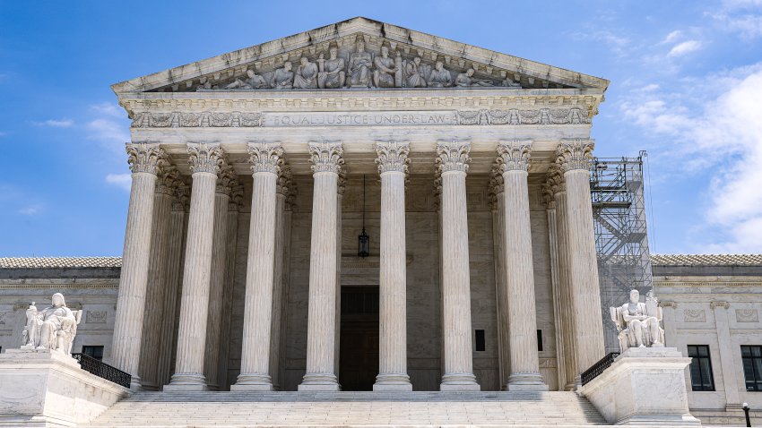 The US Supreme Court in Washington, DC, US, on Friday, June 28, 2024. A divided US Supreme Court threw out a decades-old legal doctrine that empowered federal regulators to interpret unclear laws, issuing a blockbuster ruling that will constrain environmental, consumer and financial-watchdog agencies. Photographer: Valerie Plesch/Bloomberg via Getty Images