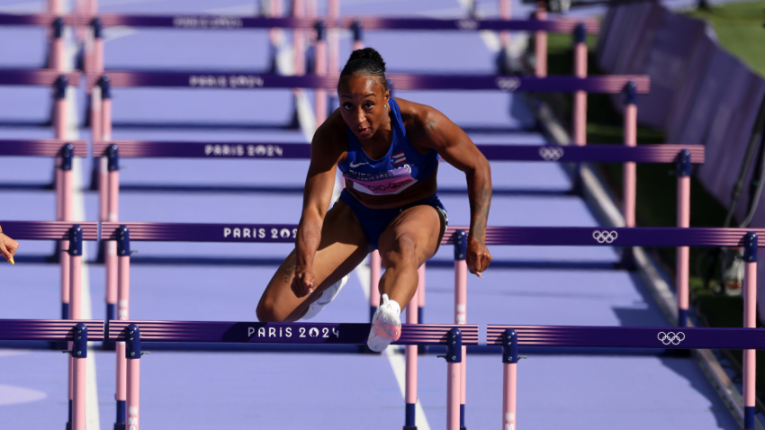 Jasmine Camacho-Quinn en los Juegos Olímpicos de París 2024.