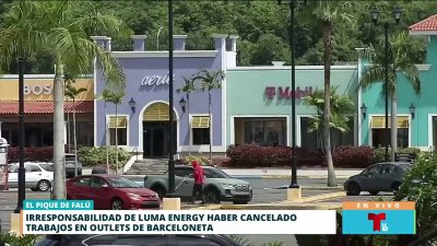 Descontentos con LUMA Energy tras cancelar trabajos en outlets de Barceloneta