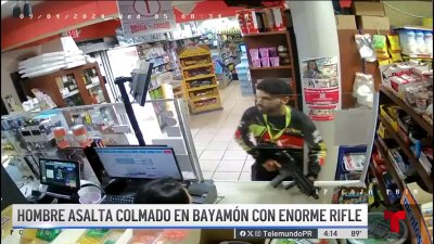 Captan escalofriante asalto en colmado de Bayamón