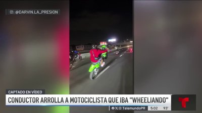 Arrollan a motociclista que iba “wheeliando”