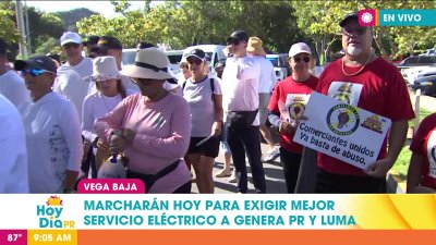 Marcha contra LUMA y Genera PR para exigir mejor servicio