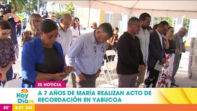 Yabucoa realiza acto ecuménico a siete años del paso del huracán María