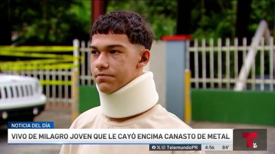 Joven sufre múltiples fracturas al caerle canasto encima