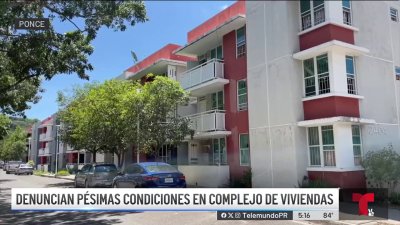 Residentes reclaman por las malas condiciones de su complejo de vivienda