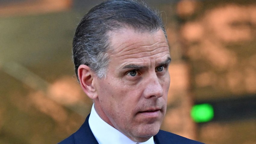 Hunter Biden, son of US President Joe Biden, leaves court after his guilty plea in his trail on tax evasion in Los Angeles, California, on September 5, 2024. US President Joe Biden’s son, Hunter, pleaded guilty September 5, 2024 to all nine tax charges he faced, without reaching a deal with prosecutors. Before he entered the pleas in a Los Angeles court, US District Judge Mark Scarsi told him he could face up to 17 years in prison along with a $1 million fine. (Photo by Robyn Beck / AFP) (Photo by ROBYN BECK/AFP via Getty Images)