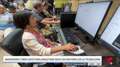 Inauguran cyber café para adultos mayores en Bayamón