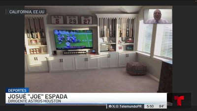 Joe Espada tiene una estupenda colección de los Astros en su casa