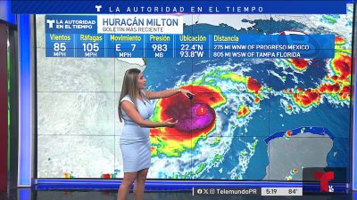 Rápida intensificación de Milton en ruta hacia Florida