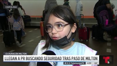 Cientos de boricuas regresan a Puerto Rico huyendo de Milton