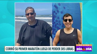 Pierde 305 libras y logra correr maratón en Chicago