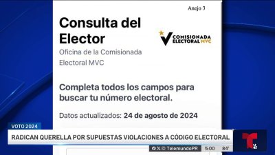 PNP radica querella contra MVC por supuestas violaciones al código electoral