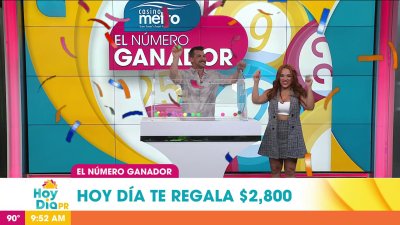 ¡Eso! Se llevan $2,800 en el Número Ganador