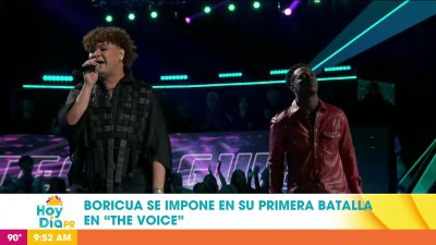 ¡Parapelos! Boricua en “The Voice” se luce en su primera batalla