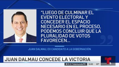 Juan Dalmau concede la victoria a Jenniffer González