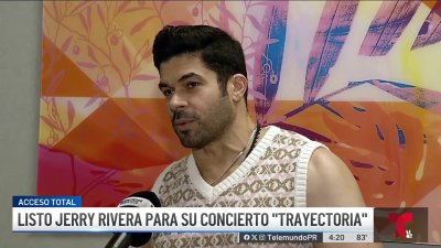 Listo Jerry Rivera para su concierto en el Choli