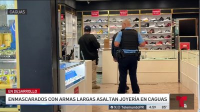 Encapuchados y armados siembran el terror en centro comercial de Caguas