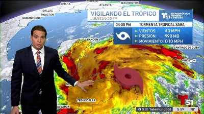 Actualización de la Tormenta Tropical Sara