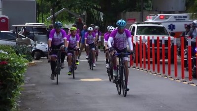 Pedaleo por los pacientes de cáncer