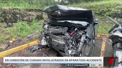 En condición de cuidado víctimas de aparatoso accidente en Salinas