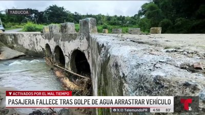 Fallece mujer tras crecida de río arrastrar su vehículo en Yabucoa