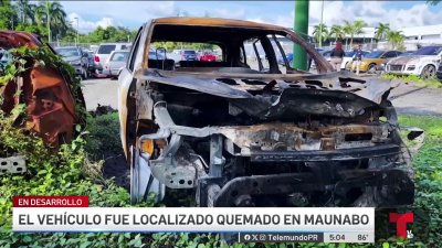 Ocupan carro quemado que estaría vinculado a asesinatos en cementerio