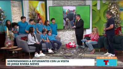 Estudiantes de escuela en Camuy reconocen la labor de Jorge Rivera Nieves