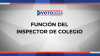 VOTO 2024 | Funciones del inspector de colegio