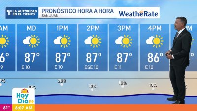 Martes caluroso con probabilidad de lluvias