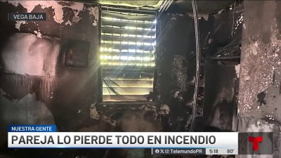 Matrimonio de Vega Baja pierde todo en un fuego