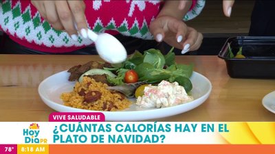 Las calorías en un plato navideño