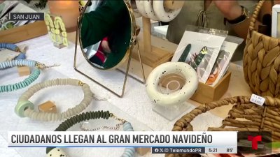 Mercado navideño en San Juan para las compras de último minuto