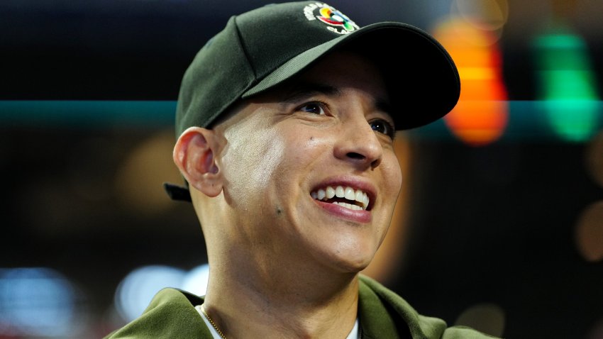 MIAMI, FL – MARCH 21:  World Baseball Global Ambassador Daddy Yankee looks on during batting practice prior to the 2023 World Baseball Classic Championship game between Team USA and Team Japan at loanDepot Park on Tuesday, March 21, 2023 in Miami, Florida. (Photo by Mary DeCicco/WBCI/MLB Photos via Getty Images)