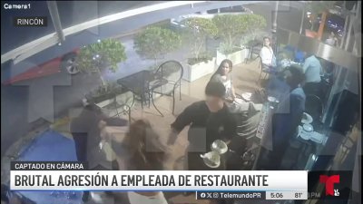 Captado en video: agreden a empleada de restaurante en Rincón