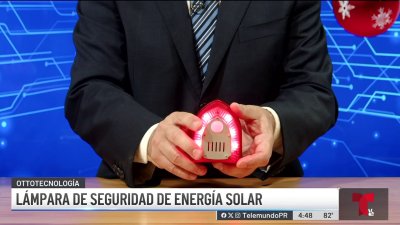 Lámpara de seguridad que funciona con energía solar