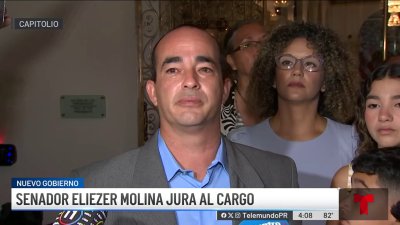 Eliezer Molina se emociona tras jurar como senador