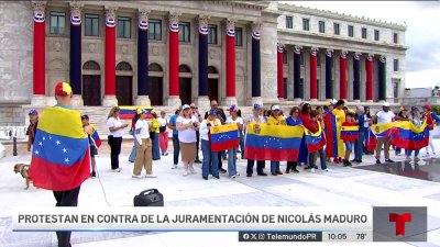 Venezolanos repudian a Maduro en manifestación frente al Capitolio