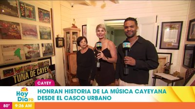 Ivonne y Jasond visitan la Casita de la Música en Cayey