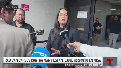 Causa para juicio contra manifestante que irrumpió en misa