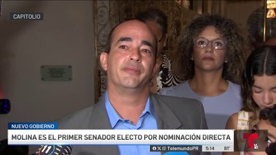 Eliezer Molina se emociona tras jurar como senador