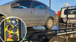 Carro y material ocupado