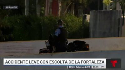 Arrestan a conductor que habría impactado a escolta de La Fortaleza