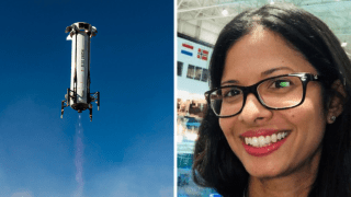 Imágenes por Blue Origin y Space Port Area Conference for Educators