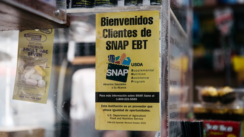 NEW YORK, NY – DECEMBER 05: A sign alerting customers about SNAP food stamps benefits is displayed in a Brooklyn grocery store on December 5, 2019 in New York City. Earlier this week the Trump Administration announced stricter requirements for food stamps benefits that would cut support for nearly 700,000 poor Americans. (Photo by Scott Heins/Getty Images)