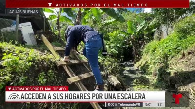 Lluvias dañan reparaciones de socavón en Aguas Buenas