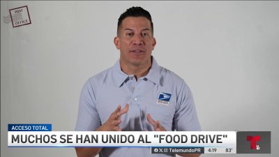 Asociación Nacional de Carteros celebra recogido de alimentos