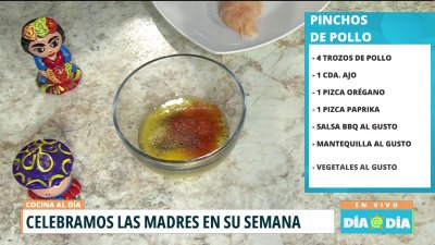 Cocina al día | Pinchos de pollo