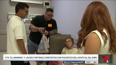 Jacky Fontánez y Tito El Bambino llevan alegría al PR Childrens Hospital