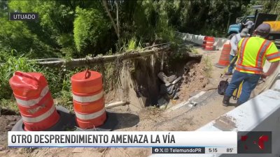 Cuatro barrios afectados por derrumbes en carreteras de Utuado