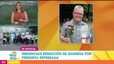 Estudiantes y padres protestan por remoción de querido guardia de seguridad
